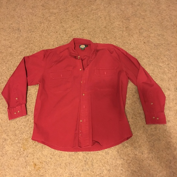 Red Cabela’s button up shirt. - Picture 1 of 2